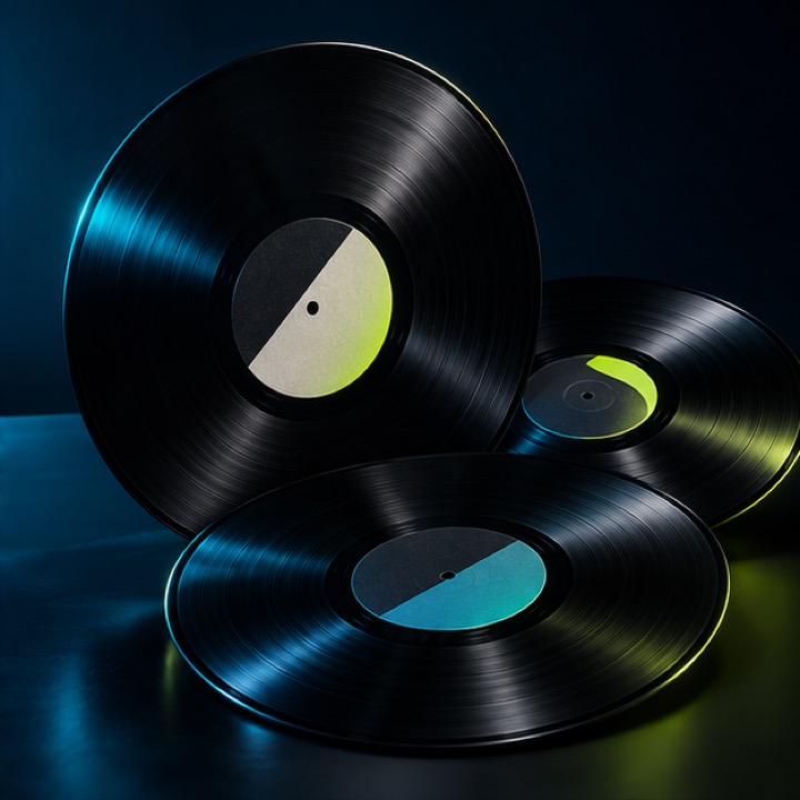 Unbranded vinyl records